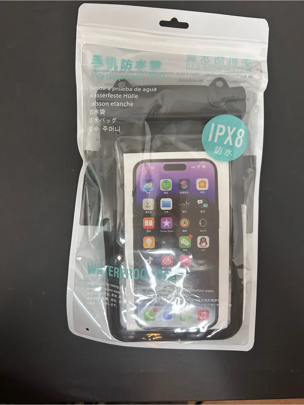 Waterproof Phone Pouch - Black